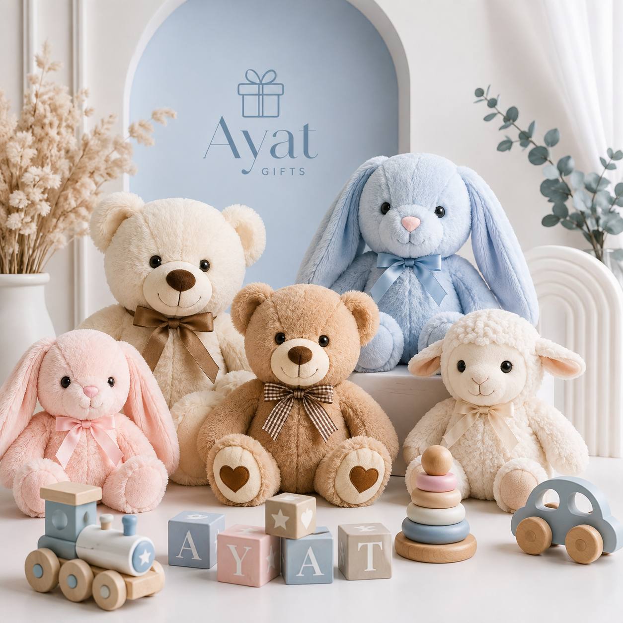 Teddy bears and toys