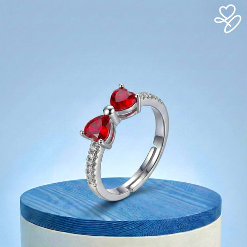 Cute Bowknot Charm Adjustable Ring - Ayat Gifts