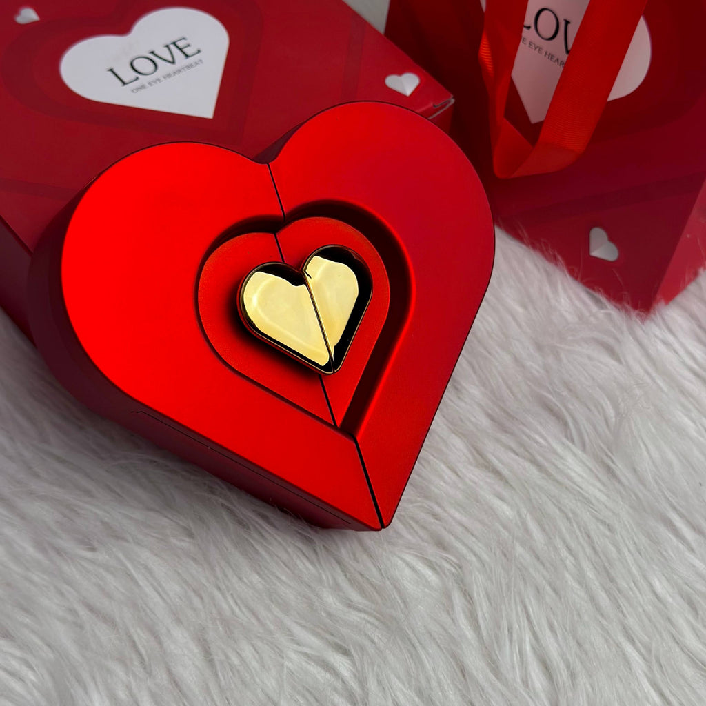 Heart Gift Box with Preserved Rose - Ayat Gifts