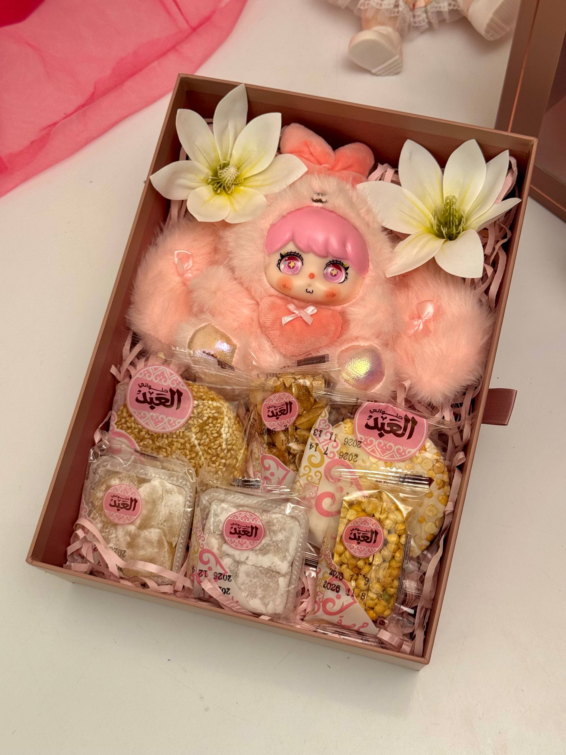 Ayat Gifts Box52 cute Koti Mawlid gift box with furry doll and Al Abd sweets