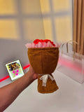 Blooming celebration doll bouquet that opens into a cute musical light-up doll