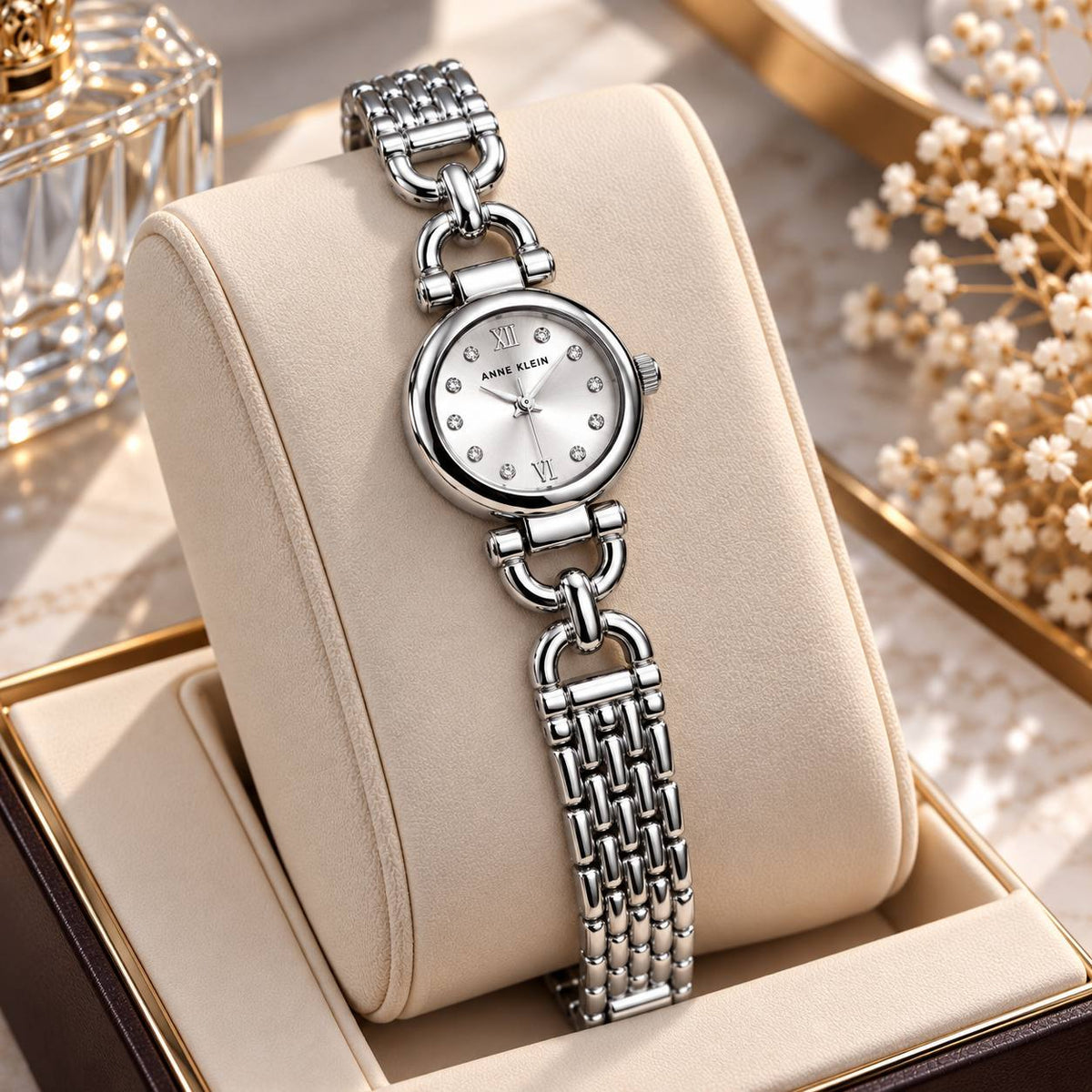 Golden Halo Crystal Dial Watch