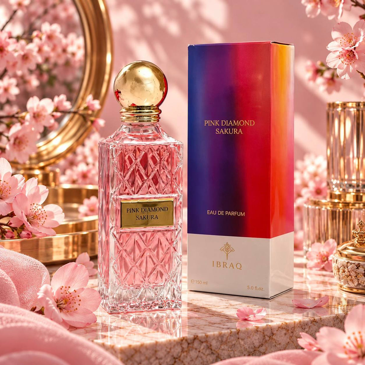 Ibraq Pink Diamond Sakura Eau de Parfum 150ml