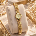 Golden Halo Crystal Dial Watch